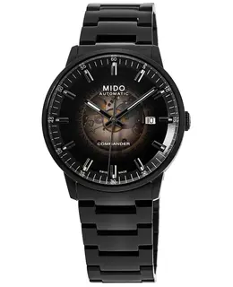 Mido Commander Gradient Black Dial Black Steel Men's Watch Model: M021.407.33.411.00
