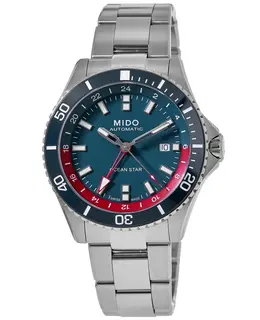 Mido Ocean Star GMT Blue Dial Steel Men's Watch M0266291104100 (Also known as m026.629.11.041.00)