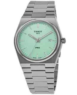 Tissot PRX Quartz Mint Green Dial Steel Men's Watch Model T137.410.11.091.01