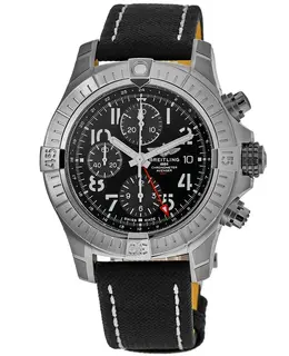 Breitling Avenger Chronograph GMT 45 Black Dial Men's Watch Model A24315100B1X2