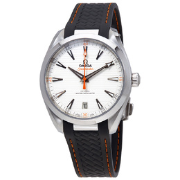 Pre-owned Omega Seamaster Aqua Terra Automatic Chronometer Silver Dial Mens Watch 220.12.41.21.02.002