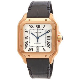 Cartier Santos Automatic Silver Dial Mens Watch WGSA0019