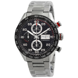 Tag Heuer Carrera Chronograph Automatic Black Dial Mens Watch cbn2a1aa.ba0643
