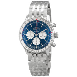 Breitling Navitimer B01 Chronograph Automatic Blue Dial Mens Watch ab0137211c1a1
