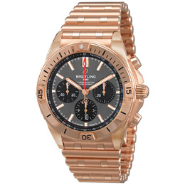 Breitling Chronomat B01 Chronograph Automatic Grey Dial Mens Watch rb0134101b1r1