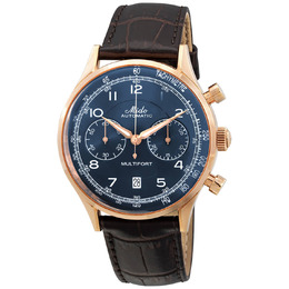 Mido Multifort Chronograph Automatic Blue Dial Mens Watch M040427360420