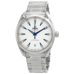 Omega Seamaster Automatic Chronometer White Dial Mens Watch 522.10.41.21.04.001