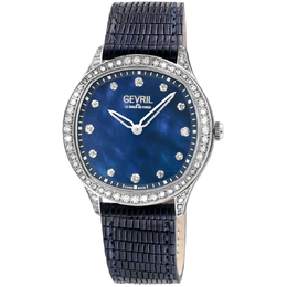 Gevril Morcote Diamond Mother of Pearl Dial Ladies Watch 10243