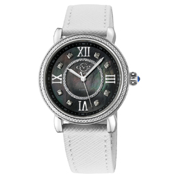 Gevril Marsala Vegan Diamond Mother of Pearl Dial Ladies Watch 9861-v1