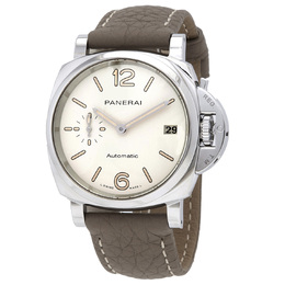 Pre-owned Panerai Luminor Due White Dial Mens Watch pam01043