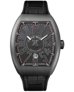 Franck Muller Vanguard - Men's Grey Dial Automatic Watch with Black Alligator Strap