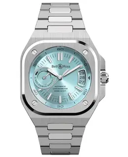 BRX5R-IB-ST/SST - Bell & Ross BR-X5 Ice Blue Dial Steel Men's Watch