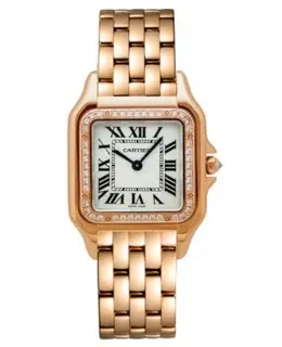 Authentic Cartier Panthere de Cartier Medium Pink Gold, Diamonds Women's Watch Model WJPN0009