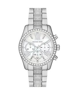 Michael Kors Watch 50284148gd, Rhinestone Accents, Brand Logo Display, Deployant Clasp