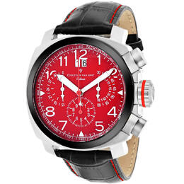 Christian Van Sant Grand Python Chronograph Quartz Red Dial Mens Watch cv3au9