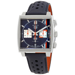 Tag Heuer Monaco X Gulf Chronograph Automatic Blue Dial Mens Watch cbl2115.fc6494