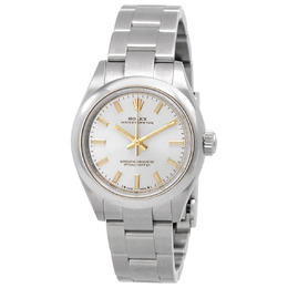 Rolex Oyster Perpetual 28 Automatic Chronometer Silver Dial Ladies Watch Model: 276200sso