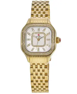 Michele Meggie Diamond Gold Stainless Steel Women's Watch MWW33B000003