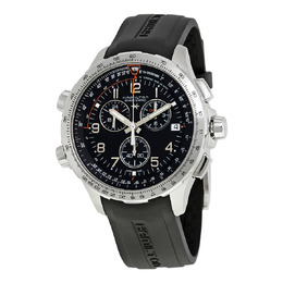 Hamilton X-Wind GMT Chronograph Black Dial MensWatch h77912335