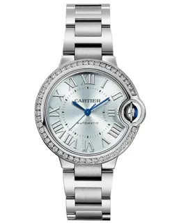 Authentic Cartier Ballon Bleu de Cartier W4BB0028 Blue Dial Diamond Steel Women's Watch