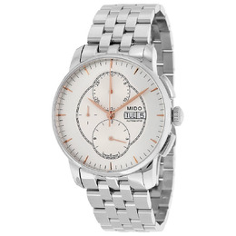 Mido Baroncelli Automatic Chronograph Silver Dial Stainless Steel Mens Watch M86074101