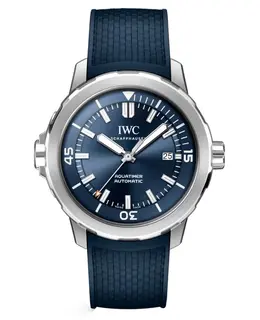 IWC Aquatimer Automatic Blue Dial Rubber Strap Men's Watch IW328801