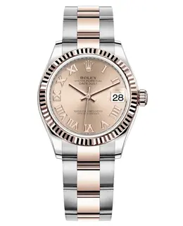 Rolex Datejust 31 Stainless Steel Rose Gold Roman Dial Women's Watch Model M278277-0005