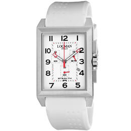 Locman Classic Chronograph Quartz White Dial Mens Watch 242wh2bk/wh