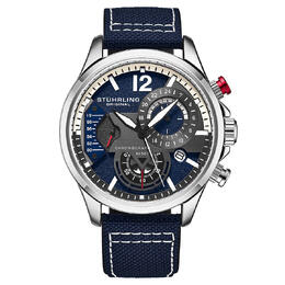 Stuhrling Aviator Quartz Blue Dial Mens Watch m13587