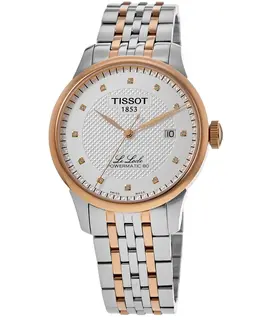 Tissot Le Locle Powermatic 80 Silver Diamond Dial Two Tone Men's Watch t006.407.22.036.01