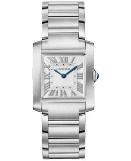 Authentic Cartier Tank Francaise WSTA0074 Unisex Watch