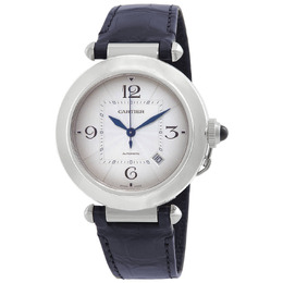 Cartier Pasha Automatic Silver Dial Mens Watch wspa0010