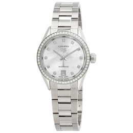 Tag Heuer Carrera Automatic Diamond White Mother of Pearl Dial Ladies Watch wbn2414.ba0621