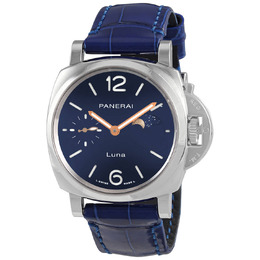 Panerai Luminor Due Luna Automatic Blue Dial Mens Watch pam01179