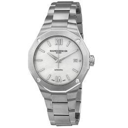 BAUME & MERCIER RIVIERA AUTOMATIC SILVER DIAL UNISEX WATCH MODEL M0A10663