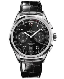 Breitling Premier B01 Chronograph Black Dial Men's Watch AB0145221B1P1