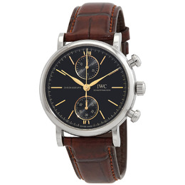 IWC Portofino Chronograph 39 Automatic Black Dial Mens Watch iw391404