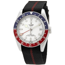 Tudor Black Bay GMT Mens Automatic Chronometer Opaline Dial Watch (Ref: m79830rb-0012)