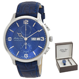 Mathey-Tissot Edmond Chrono Automatic Chronograph Blue Dial Mens Watch h1886chatabu