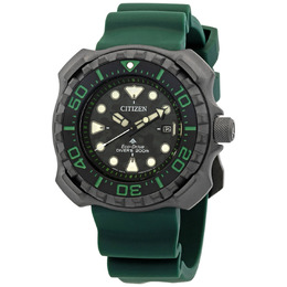 Citizen Eco-Drive Promaster Diver BN0228-06W - Green Dial, Super Titanium Case Mens Watch