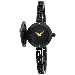 Versace Medusa Secret Quartz Black Dial Ladies Watch vez500321