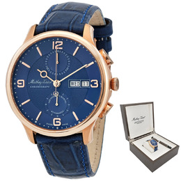 Mathey-Tissot Edmond Chrono Automatic Chronograph Blue Dial Mens Watch h1886chatpbu