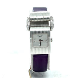 Pre-owned Piaget Miss Protocole Quartz Diamond Silver Dial Ladies Watch 5222