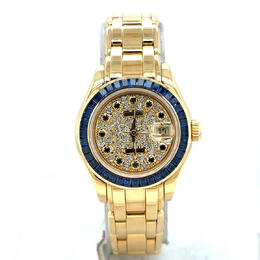 Pre-owned Rolex Pearlmaster Automatic Diamond Ladies Watch Model: 69308