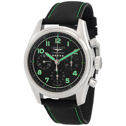 Longines Chronometer Mens Watch Automatic Chronograph Black Dial - l3.829.1.53.2