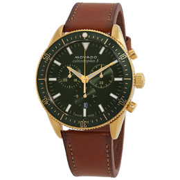 Men's Heritage Calendoplan S Chronograph Quartz Green Dial Watch - Article 3650122