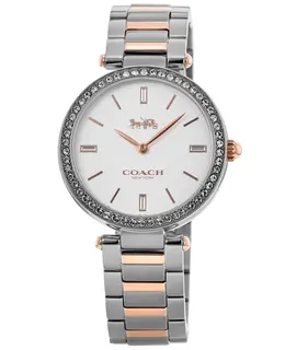 Authentic Coach Silver Dial Two-Tone Steel Women's Watch Model 14503096