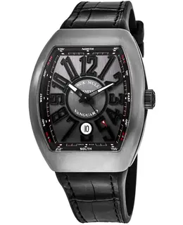 Franck Muller Vanguard Classical 41mm Black & Grey Dial Brushed Titanium Men's Watch Model V41SCBRTTGR-B