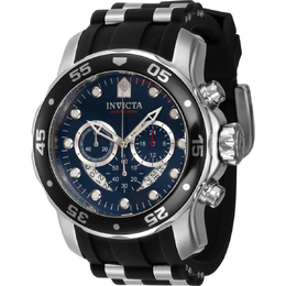 40476 Invicta Pro Diver Chronograph GMT Blue Dial Men's Watch