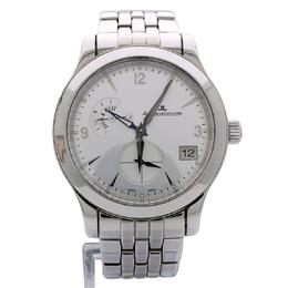 Pre-owned Jaeger LeCoultre Master Hometime Q1628120 - Silver Dial Mens Watch